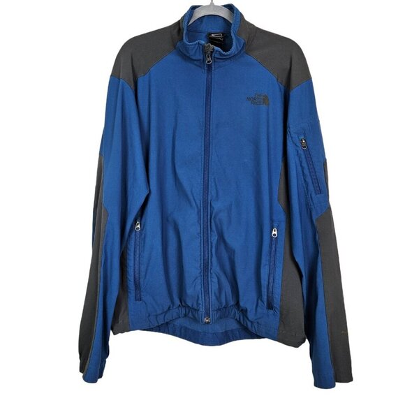 The North Face Apex Lightweight Full Zip Jacket Blue/Gray L - Picture 1 of 11